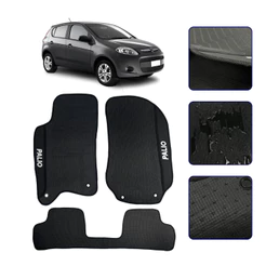 Jogo de Tapete Para Palio 2012 2013 2014 2015 2016 2017 Kit Automotivo 3 peças