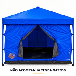 Barraca Amarok Transform 6/7p para Gazebo Dobrável 3x3 2500mm Azul Marinho - Shark River