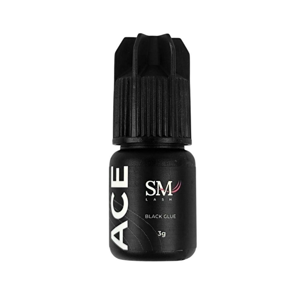 Cola Ace Cílios Sm Lash Black Glue 3g Para Alongamento De Cílios
