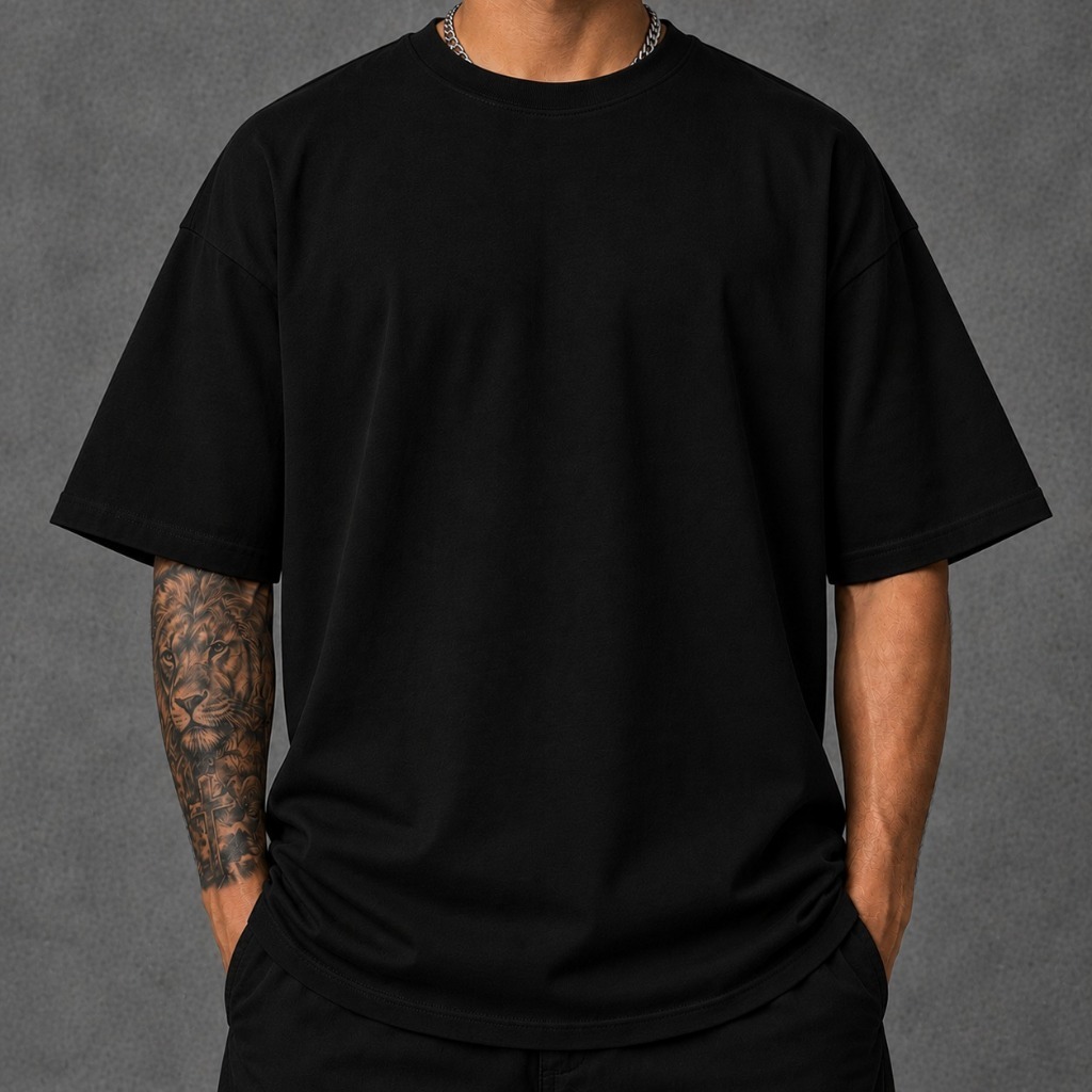 Camiseta Oversized Streetwear Premium basica Lisa Fio 30.1penteado 100% Algodão