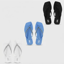 Chinelo Feminino Ramarim Solarize Glitter Shine Estilo Verão Carnaval Colorido