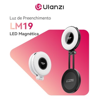 ULANZI LM19 Luz de Preenchimento LED Magnética Portátil, Compatível com MagSafe, para Selfie e Vlog