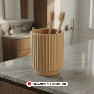 Porta Escovas Com Design Minimalista Para Organização do Banheiro em Oferta na Shopee