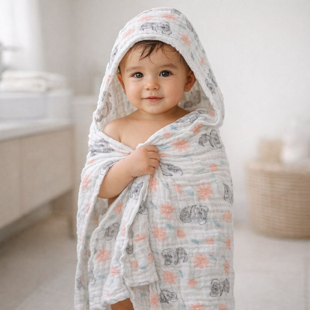 Toalha Fralda Soft Capuz Banho Infantil Criança Menino Menina Enxoval 100% Algodão Premium