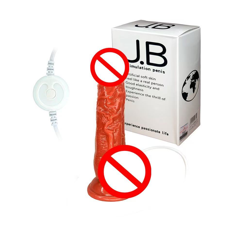 Pênis Com Vibro e Ventosa Função Vai e Vem E Balançar Sex Shop YJ-01 em Oferta na Shopee