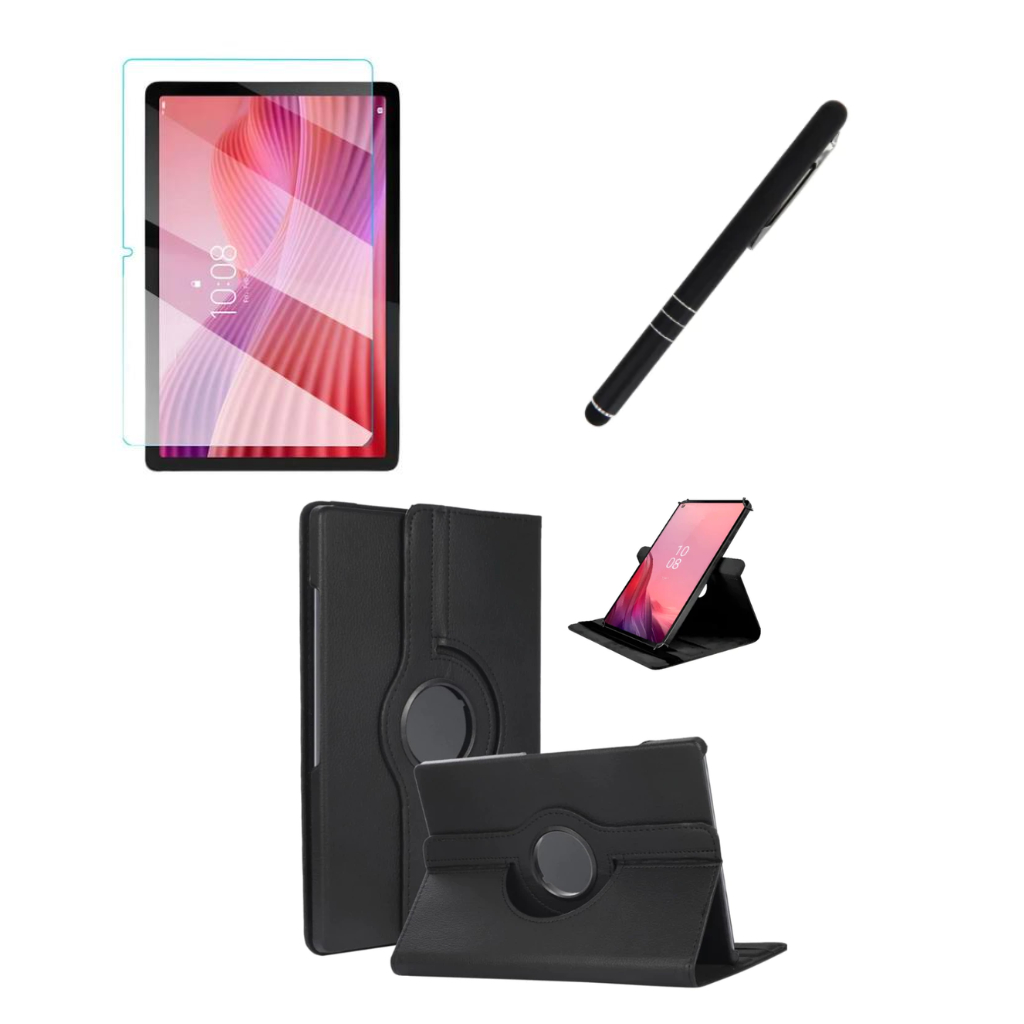 Kit Completo Capa Giratória + Película + Caneta Para Lenovo Tab 10.1 TB-311FU / ZAEH0151BR em Oferta na Shopee