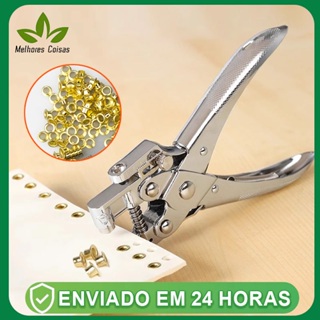 Alicate aplicar ilhós 2 em 1 profissional fura e aplica em Oferta na Shopee