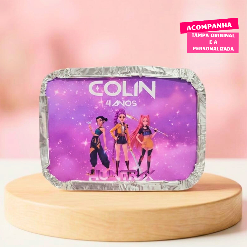 MARMITINHA PERSONALIZADA GUERREIRAS DO K-POP/HUNTRIX/ LEMBRANCINHAS DE ANIVERSÁRIO / MARMITA