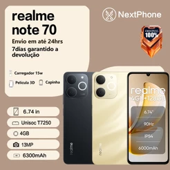 Smartphone Celular Realme Note 70 128/4GB de Ram Dual Sim Tela 6.74