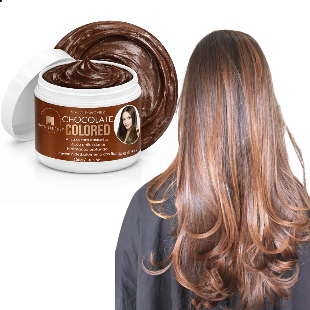 Máscara Tonalizante Chocolate S/ Amônia - Resultado 100% Natural com Hidratação em Oferta na Shopee