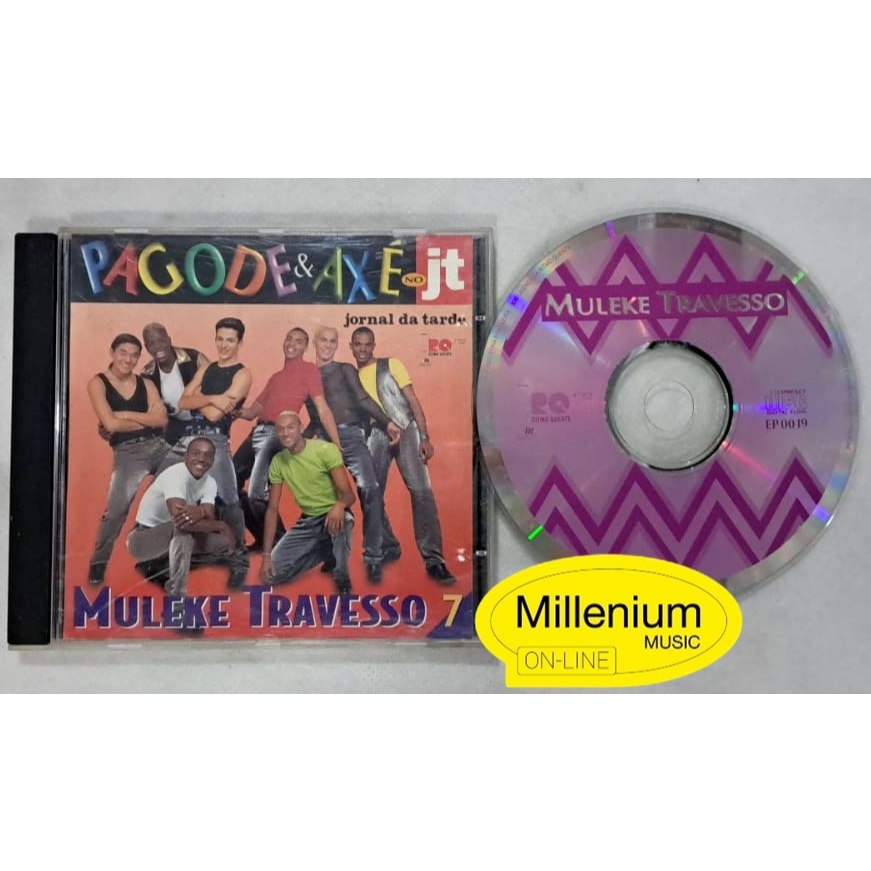 CD Muleke Travesso  Pagode & Axé No JT 1998 Original Gravadora Colecionador Ótimo Estado
