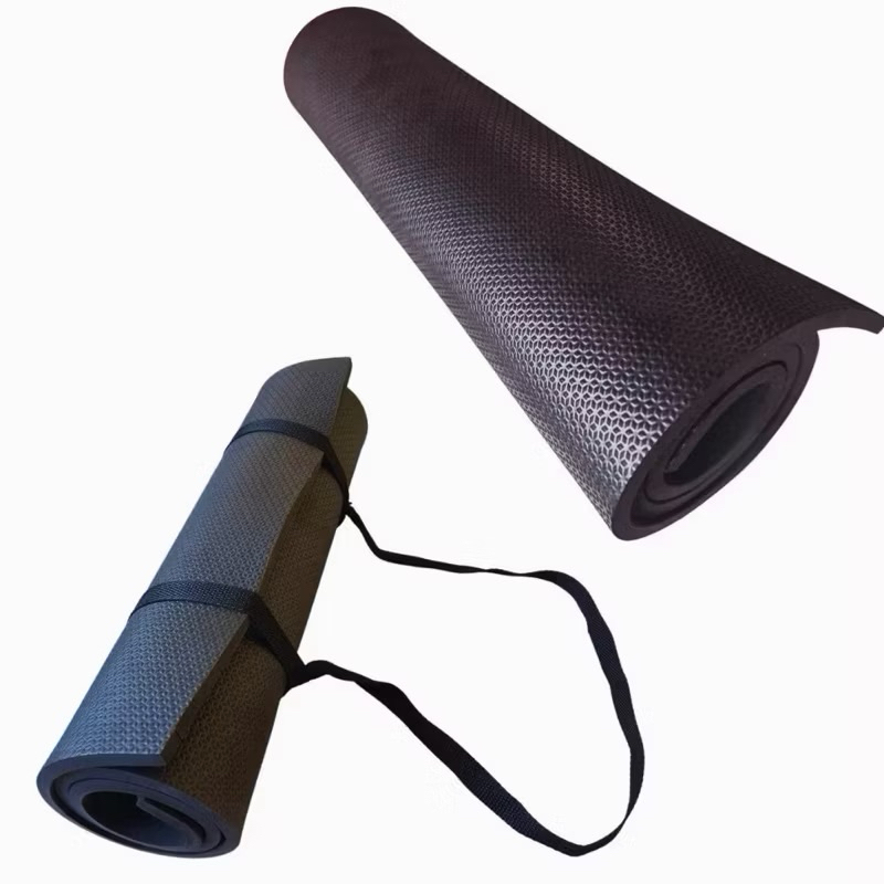 Detalhes do kit 2 tapete yoga colchonete academia 1,00x50 10mm Com Alça para transporte