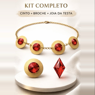 Kit Acessórios Ravena Jovens Titãs Cinto Broche Joia Testa Cosplay Halloween em Oferta na Shopee