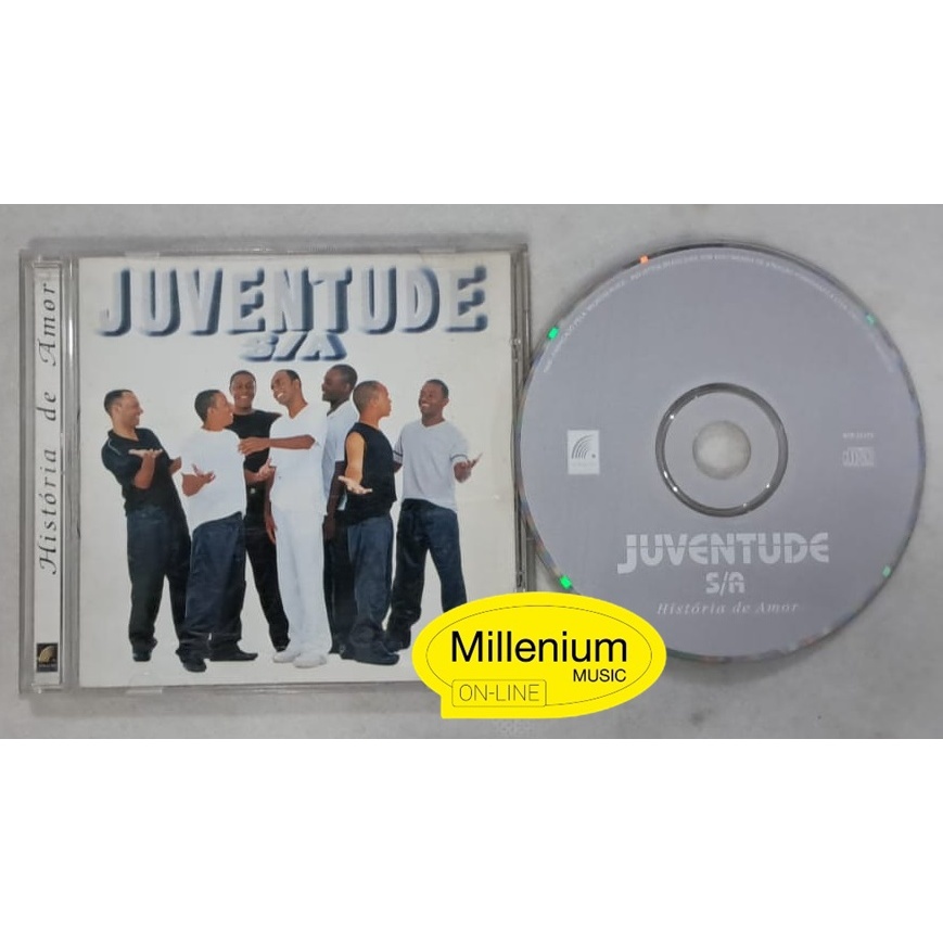 CD Juventude S/A  História de Amor 1999 Original Gravadora Colecionador Ótimo Estado