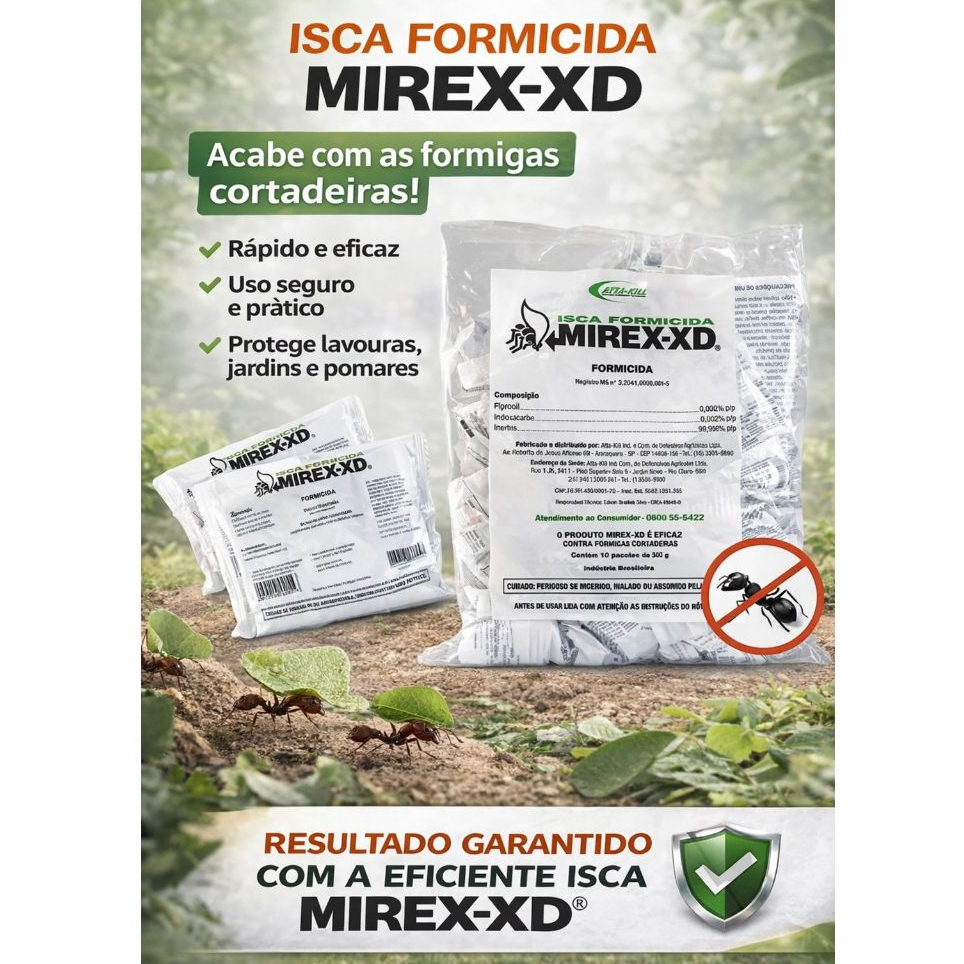 Isca  Granulada para Formigas cortadeiras Mirex