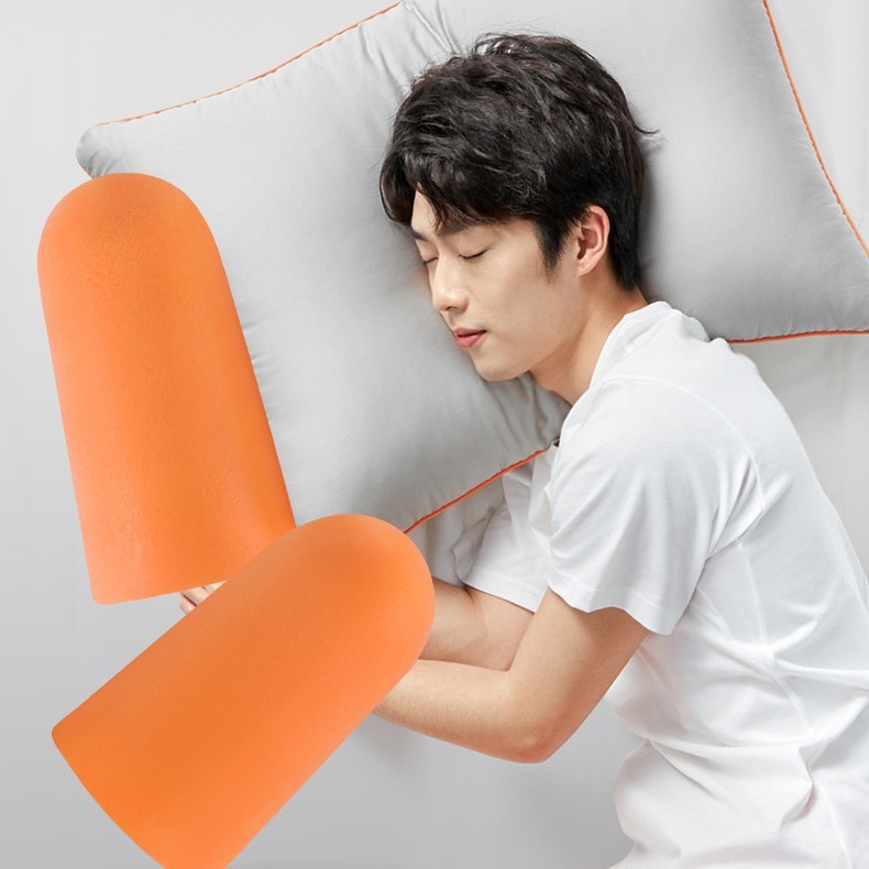 5 Protetores Auriculares Plug Espuma – Sem Cordão, para Dormir e Descanso