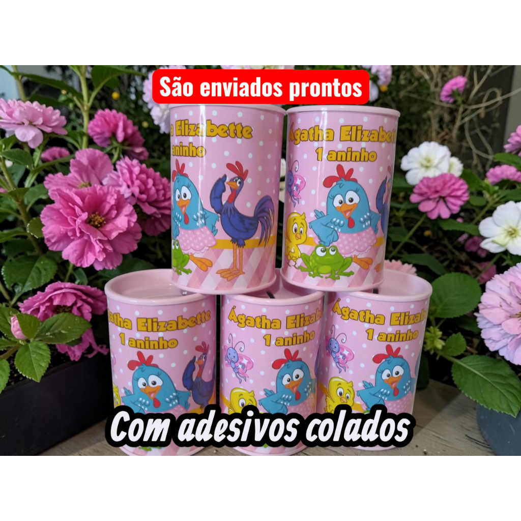 25 Lembrancinha Cofrinho Personalizado Vários Temas