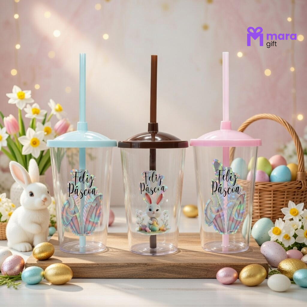 5 À 15 COPOS 400ML CRISTAL DE PÁSCOA em Oferta na Shopee