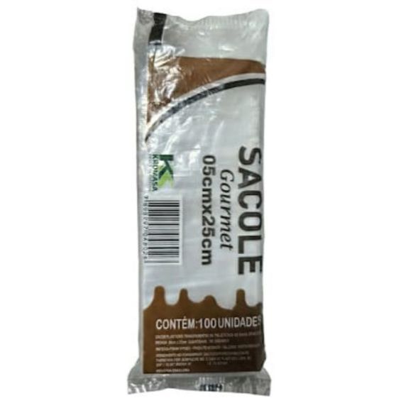 Saco Plastico Sacole Gourmet Geladinho Chup-chup 5x25cm - Com 100/200/300/500 unidades