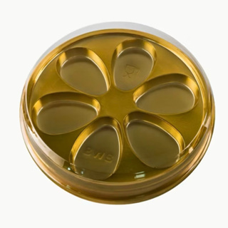 10~50 CAIXA OVO PASCOA DEGUSTACAO 6x50g DOURADA  BWB 14360 em Oferta na Shopee