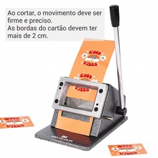 Máquina de Corte de Cartões de PVC 86 x 54 mm, Ferramenta de Corte Manual para Cartões de Visita em Oferta na Shopee