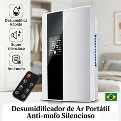 Desumidificador De Ar Ambiente Desumidificadores Eletrico Antimofo Portátil E Bivolt Operação Controle Remota Yesop