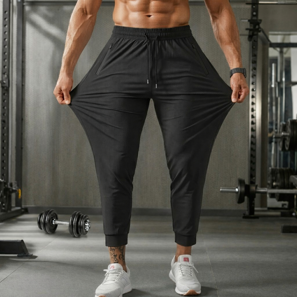 Calça Jogger Esportiva Masculina Academia Corrida Treinar Confortável Fitness Slim Elastano Premium