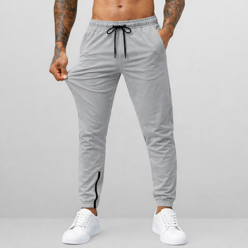 Calça Jogger Masculina Tactel Com Elastano Com Zíper Na Barra Do P ao GG em Oferta na Shopee