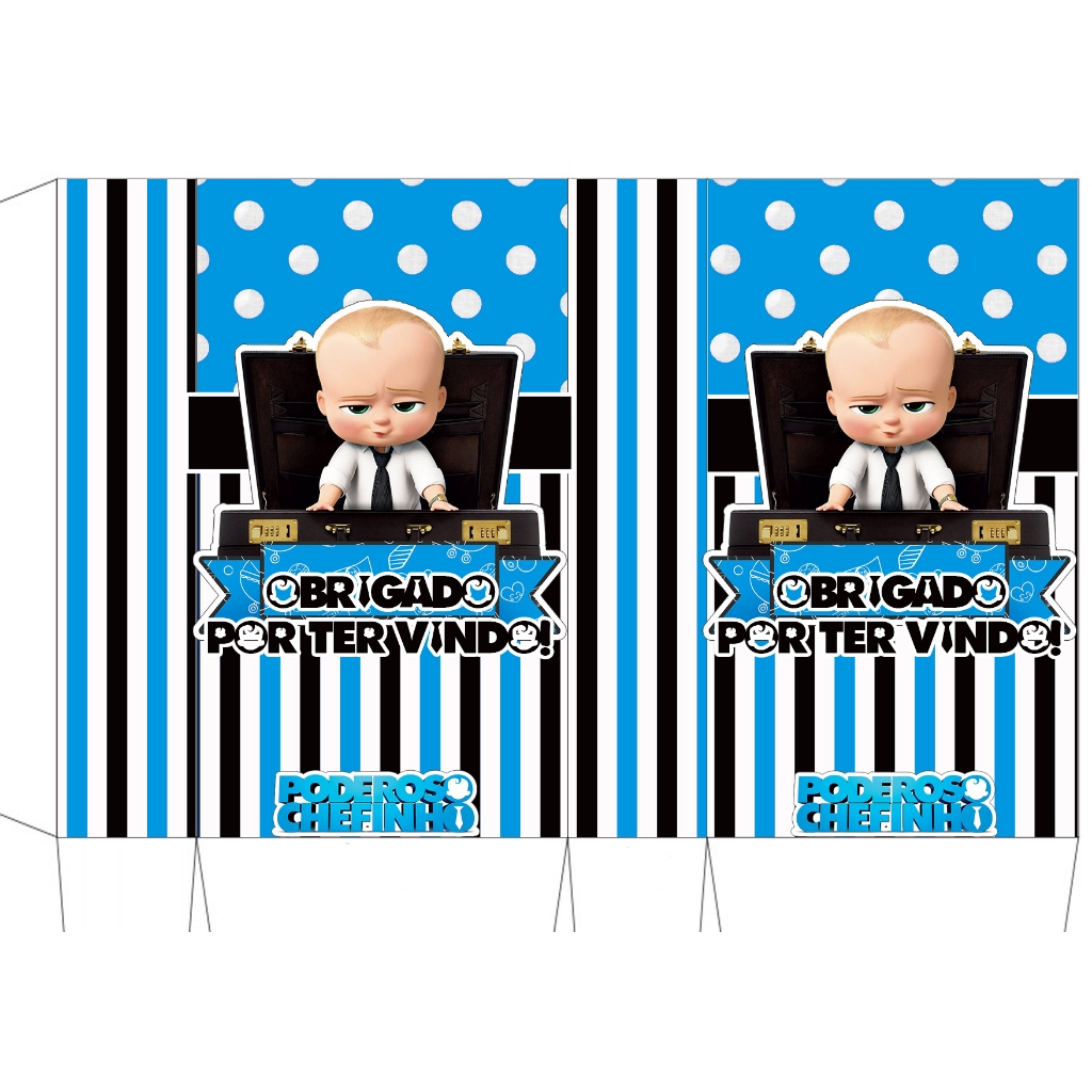 20 sacolinha surpresa 10x18 poderoso chefinho SEM PERSONALIZAR pronta entrega lembrancinha aniversário