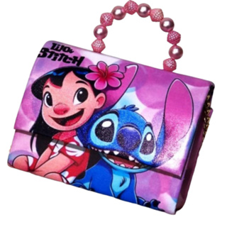 Bolsa Infantil Menina Stitch Criança Bolsinha Pequena Blogueira Festa Ombro Para Colorir em Oferta na Shopee