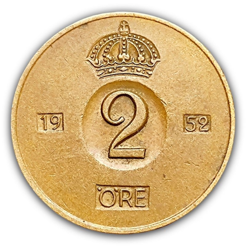 Moeda 2 Ore 1952 Suécia
