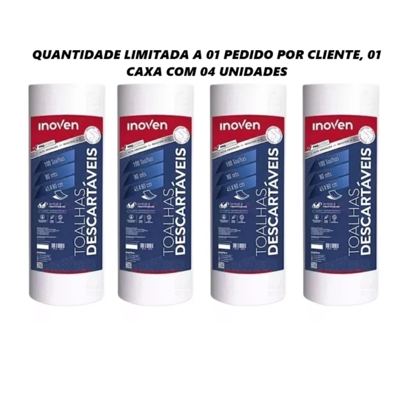 Toalha Descartável Pet 400 Folhas 45x80cm Inoven Original
