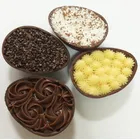 Forma Chocolate Bwb Acetato Ovo Liso 100g Páscoa Cor Branca