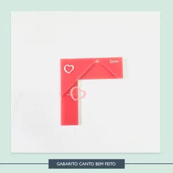 Gabarito Canto Bem Feito | papelaria | encadernacao