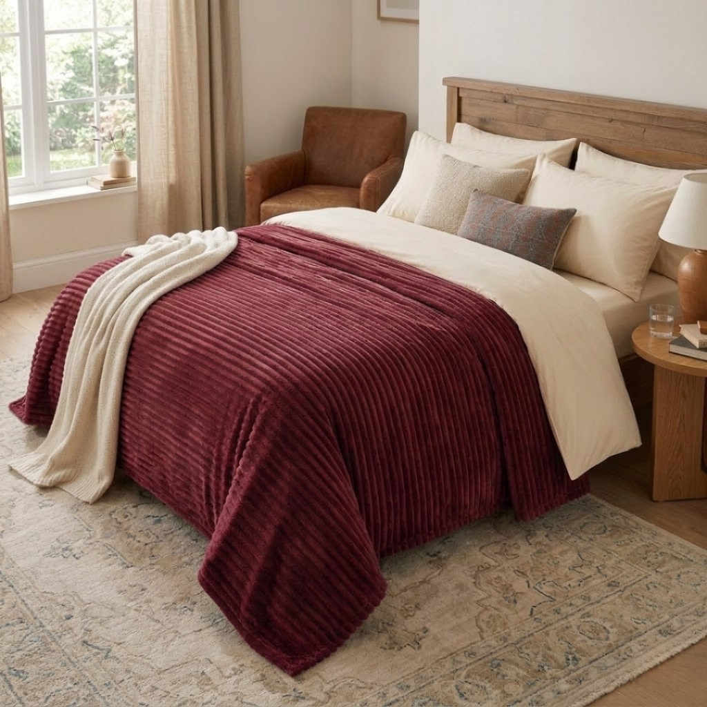 Cobertor Manta Canelado Soft 2.00m X 1.80m Casal e Solteiro Super Macio Quentinho Microfibra Cama Quarto em Oferta na Shopee