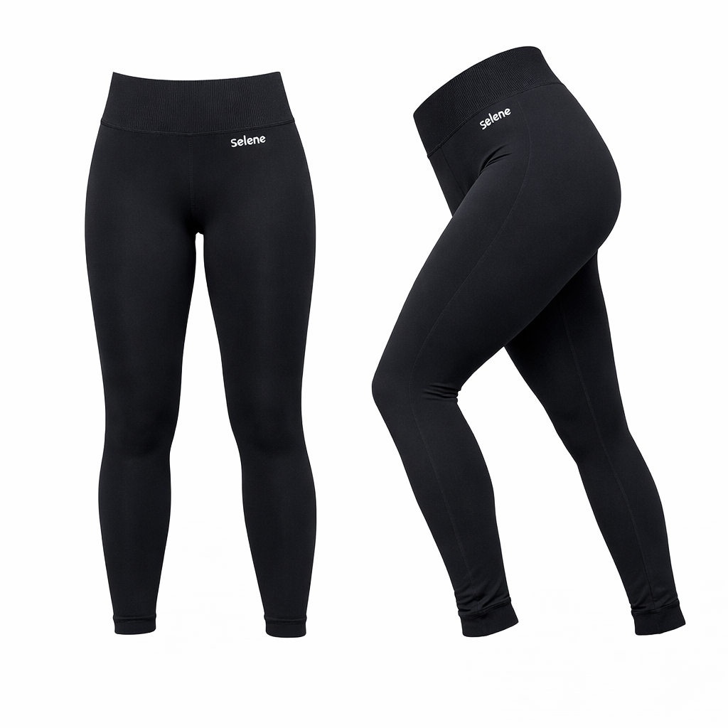 Kit 2 Calças Legging Selene Original Feminina Academia Leguin Legues Fitness Levanta Empina Bumbum