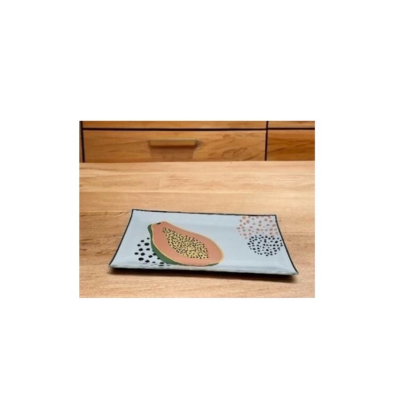 TRAVESSA DE VIDRO RETANGULAR | TAM.: 30X16CM - MAMÃO | PETISQUEIRA | CENTRO DE MESA | CASA E DECORAÇÃO | COZINHA | MAMÃO