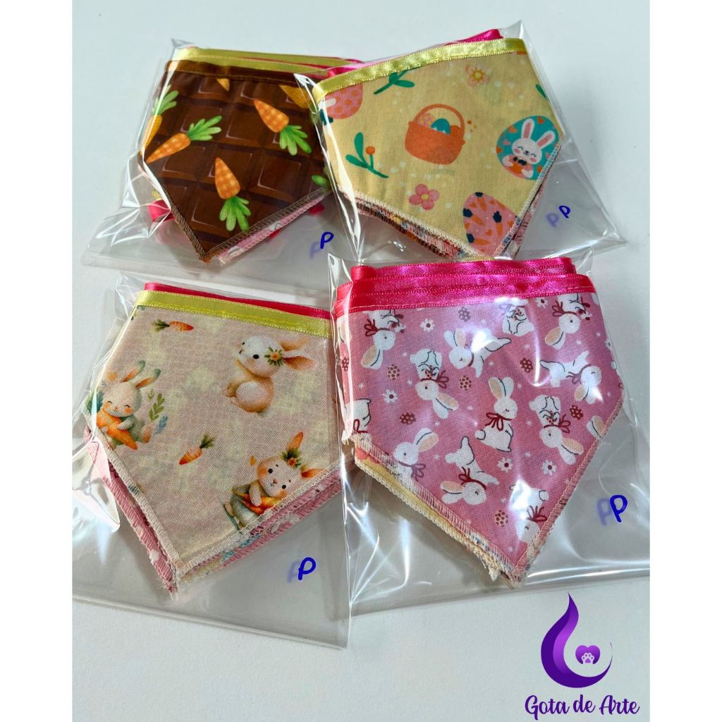 10 Bandanas pet PÁSCOA mistas