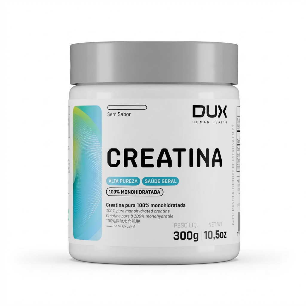 Creatina DUX 300g Monohidratada Original 100% Pura Micronizada | Alta Performance Ganho de Força e Massa