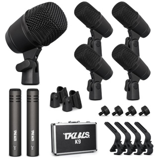 Kit De Microfone Dinâmico TKLBLS K9 Para Bateria De Jazz Com Estojo em Oferta na Shopee