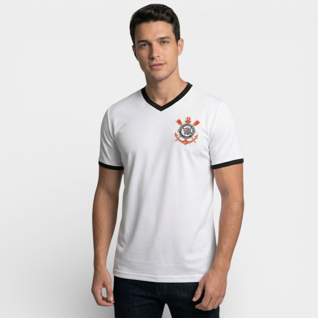 Camiseta Corinthians Lumina Masculina - Branco em Oferta na Shopee