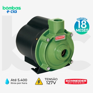 Bomba Schneider Bcr-2010 1cv 127v Monofásica Cor Verde 60hz em Oferta na Shopee