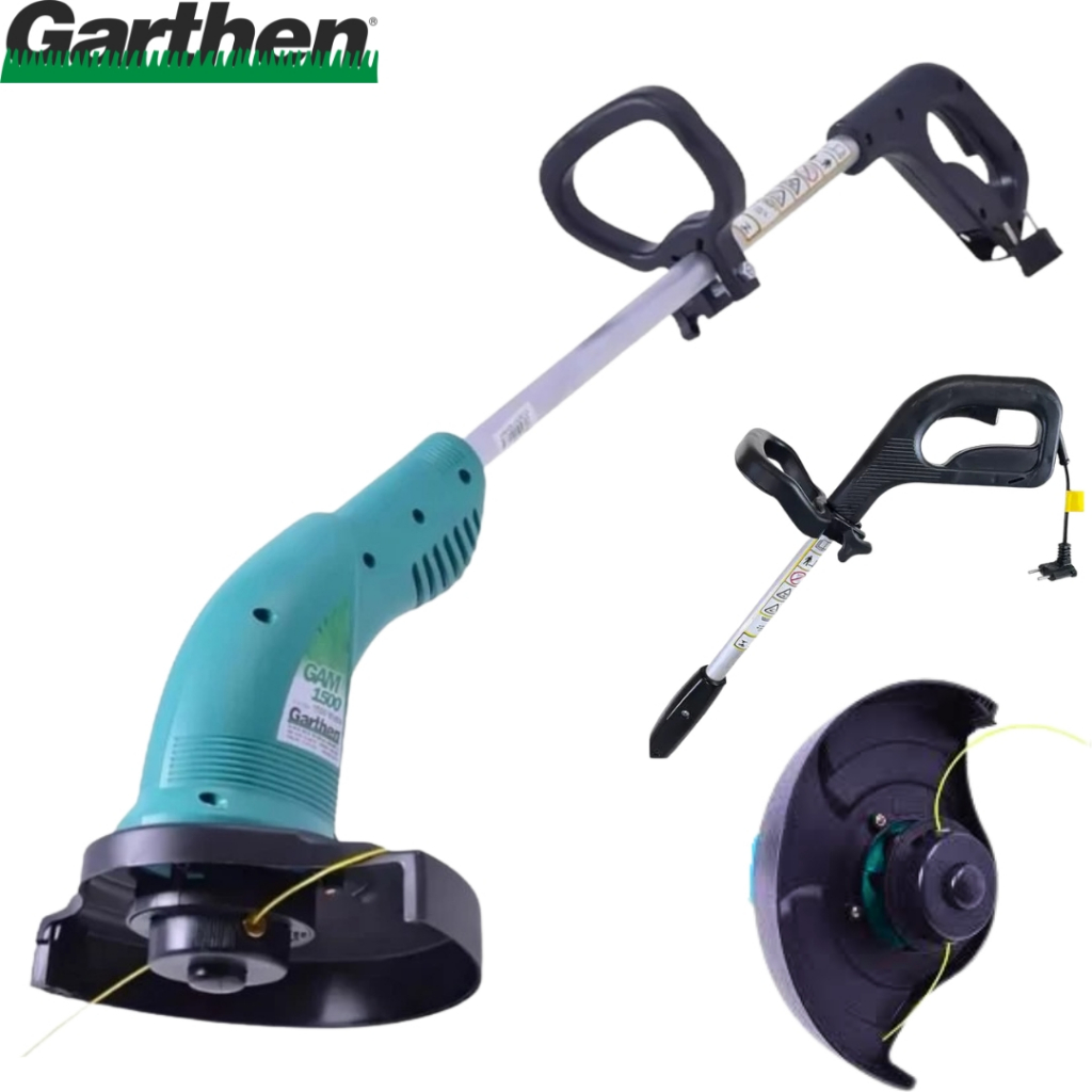 Aparador de grama 1.500 watts cabo bipartido 220V - Garthen- GAM-1500BP