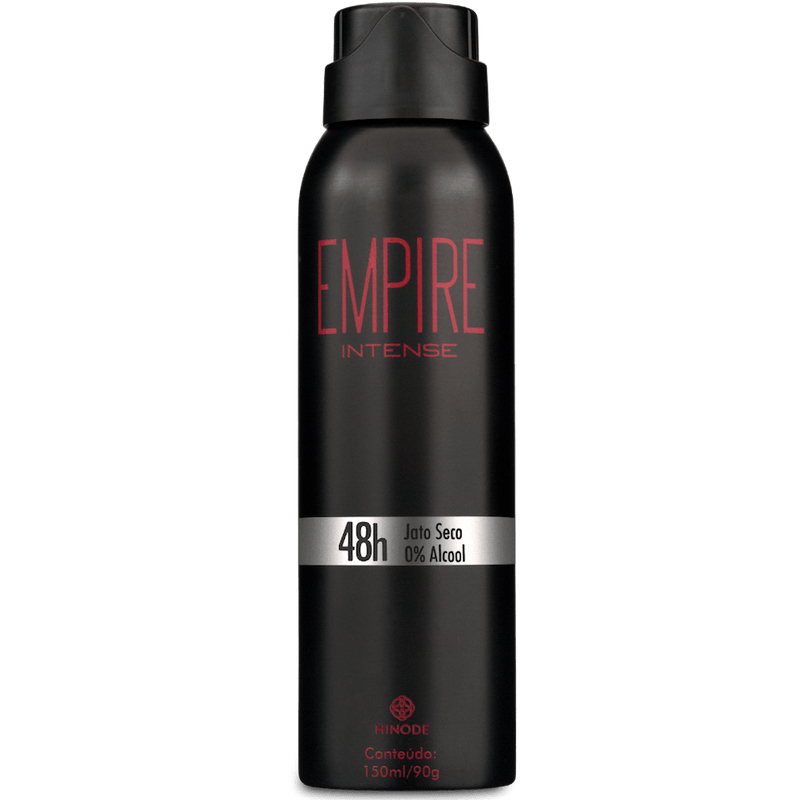 Desodorante Aerossol Empire Intense 150ml Original Antitranspirante Frescor Diário - Frete Gratis