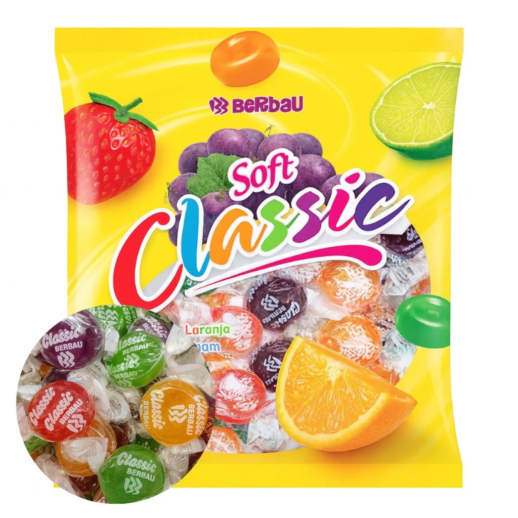 Bala Soft Classic Berbau 400g Sabores Sortidos em Oferta na Shopee