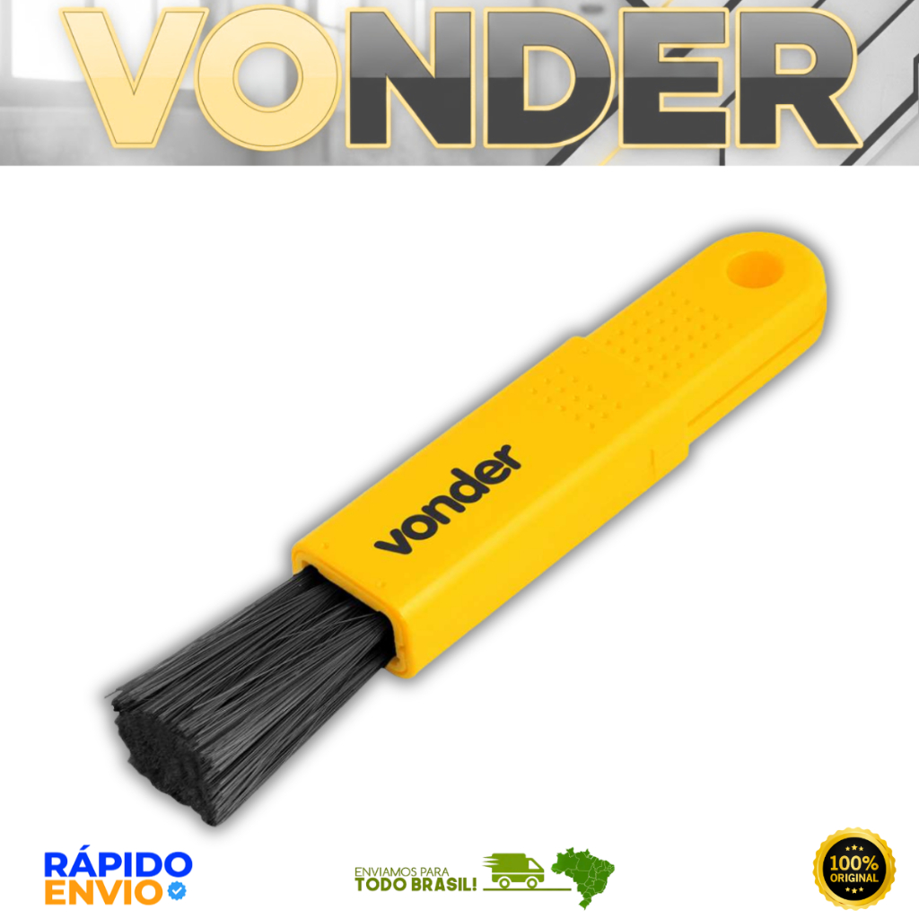Pincel Retrátil Vonder Para Limpeza e Detalhamento Automotivo Carro Moto Caminhão Bike Original