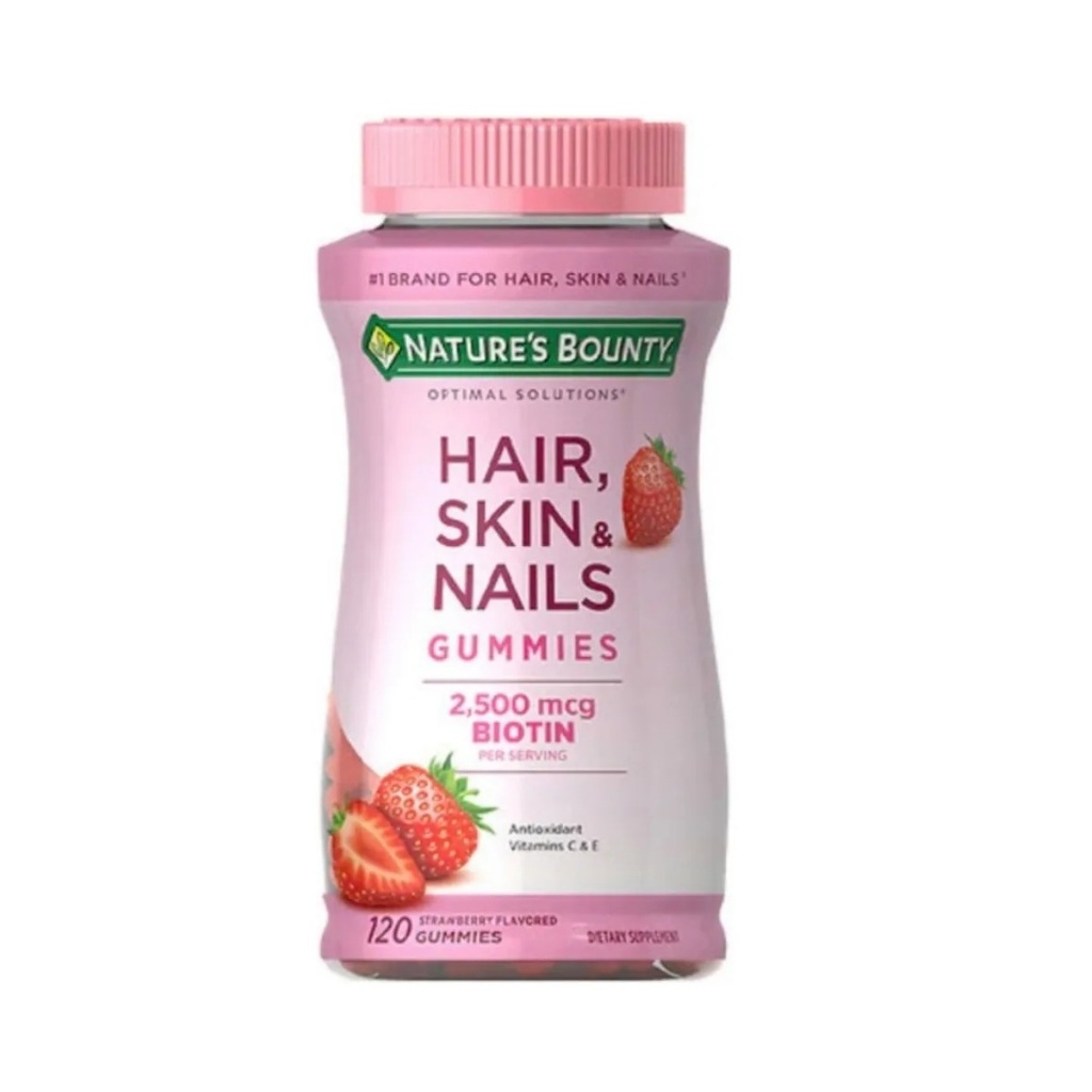 Hair, Skin & Nails 120 Gummies Nature's Bounty