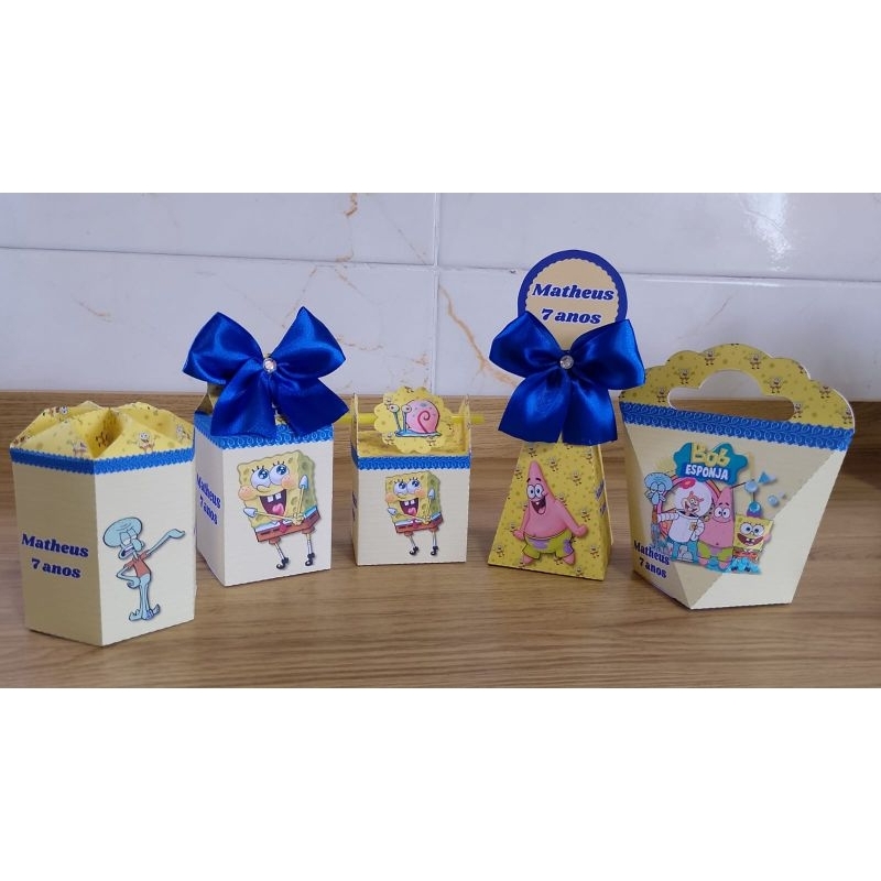 kit festa lembrancinha aniversário BOB ESPONJA personalizado