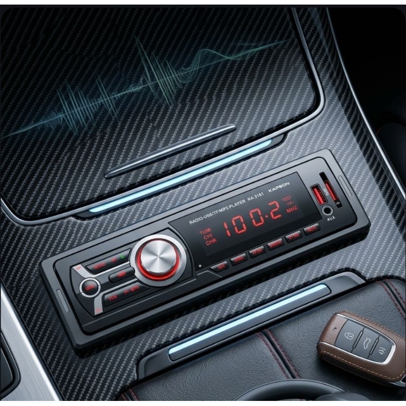 Radio de Carro Som Automotivo Mp3 Player Bluetooth com Controle Kapbom KA-Z101
