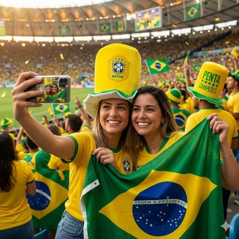 Chapéu Cartola do BRASIL - Estilo e Alegria para Torcer!